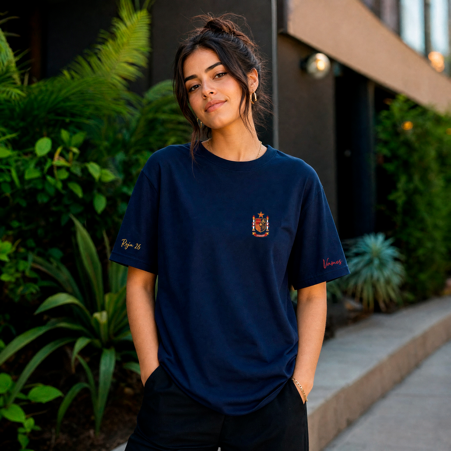 Camiseta Navy Unisex - Estampado Frontal